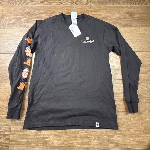 Simply Southern Black Long Sleeve Tee with Halloween Design - Picture 4 of 9